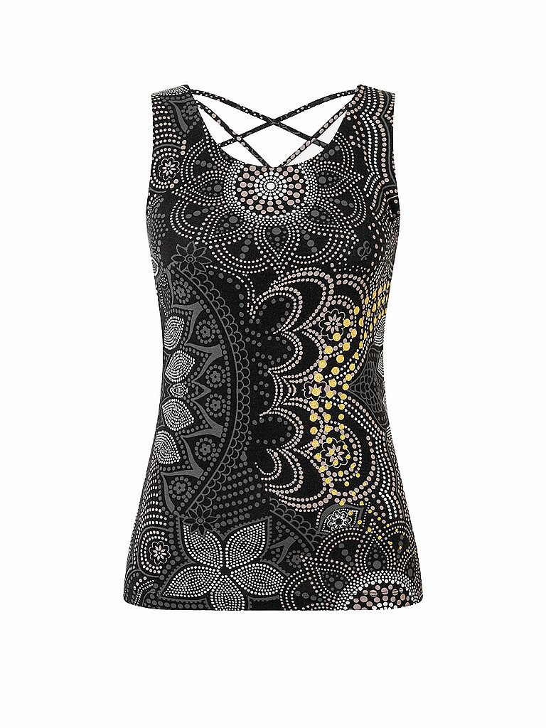 SPIRIT OF OM Damen Yogatank Maui schwarz | XS